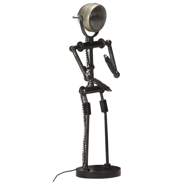 vidaXL Stand Lamp with Motorbike Headlight Doll Shape E27