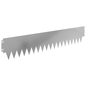 vidaXL Lawn Edging 20 pcs 103 x 20 cm metal Silver