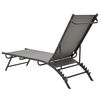 vidaXL Sun Loungers 2 pcs Textilene and Steel