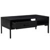 vidaXL Coffee Table Black 90x50x35 cm Solid Pinewood