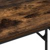 vidaXL Desk with Shelf Smoked Oak 100 x 50 x 86.5 cm Engineered Wood