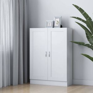 vidaXL Book Cabinet White 82,5x30,5x115 cm Engineered Wood