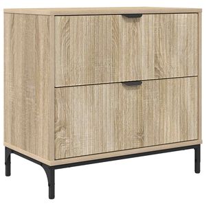 vidaXL Bedside Table Sonoma oak 63.5 x 36 x 61 cm Engineered wood