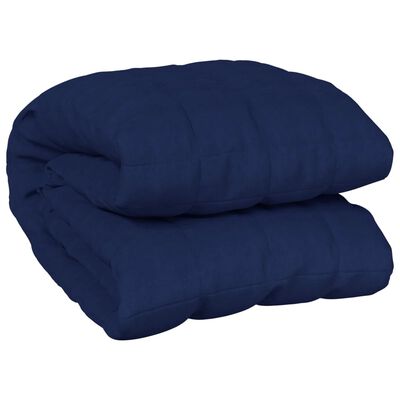 vidaXL Weighted Blanket Blue 200x225 cm 9 kg Fabric