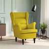 vidaXL Armchair Mustard Yellow Velvet