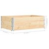 vidaXL Pallet Collars 3 pcs 50x150 cm Solid Pine Wood
