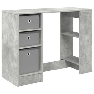 vidaXL Desk Concrete Grey 100 x 40 x 75 cm Engineered Wood