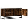 vidaXL TV Cabinet Smoked Oak 80x34.5x40 cm Engineered Wood and Metal