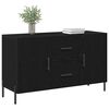 vidaXL Sideboard Black Oak 100 x 36 x 60 cm Engineered Wood