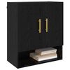 vidaXL Wall Cabinet Black oak 60 x 31 x 70 cm Engineered wood