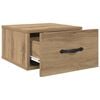vidaXL Bedside Cabinet Artisan oak 35 x 35 x 20 cm Engineered wood