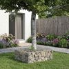 vidaXL Gabion Raised Bed Silver 60 x 60 x 20 cm Galvanised Steel