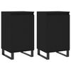 vidaXL Sideboards 2 pcs Black 40x35x70 cm Engineered Wood