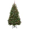 vidaXL Artificial Christmas Tree Green 210 cm PVC and Metal