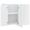 vidaXL Kitchen Wall Corner Cabinet Kalmar White Engineered Wood
