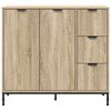 vidaXL Sideboard Sonoma Oak 89.5 x 33 x 82 cm Engineered Wood