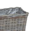 vidaXL Planter Basket with Storage 3 pcs Grey