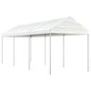 vidaXL Gazebo with Roof White 6,69x2,28x2,69 m Polyethylene