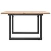 vidaXL Coffee Table O-Frame 60x60x40 cm Solid Wood Pine and Steel