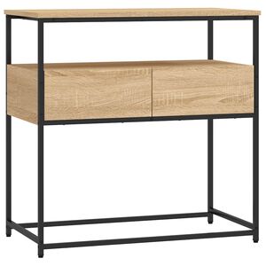 vidaXL Console Table Sonoma Oak 75x40x75 cm Engineered Wood