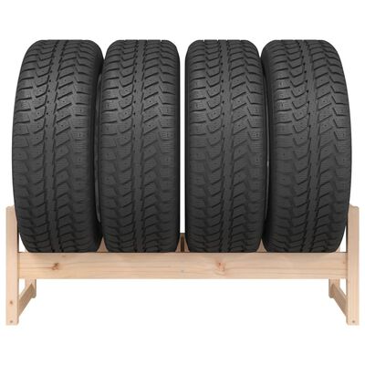 vidaXL Tire Rack 120x40x40 cm Solid Wood Pine