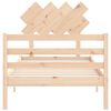 vidaXL Bed Frame without Mattress Single Solid Wood