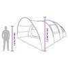 vidaXL Tunnel Tent with Roof with Storage Blue 710 x 460 x 245 cm