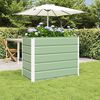 vidaXL Planter Pastel Green 100 x 50 x 77 cm Galvanised Steel