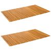 vidaXL Bath Mat 2 pcs Natural 100 x 60 cm Solid Acacia Wood