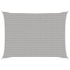 vidaXL Sunshade Sail Light Grey and White 5 x 8 m HDPE