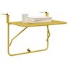 vidaXL Hanging Balcony Table Gold 60 x 39 x 65 cm Steel