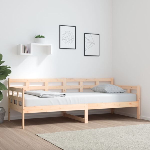 vidaXL Day Bed without Mattress Solid Wood Pine 80x200 cm