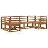 vidaXL Outdoor Sofa Set 6 pcs Natural Solid Acacia Wood