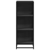 vidaXL Book Cabinet Black 40x35x107.5 cm Engineered Wood