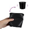 vidaXL Flower Pot 100 pcs Black &Oslash; 15 x 13 cm Plastic
