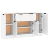 vidaXL Sideboards 3 pcs White Engineered Wood