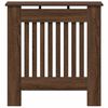 vidaXL Radiator Cover Brown Oak 78 x 19 x 81.5 cm Engineered Wood