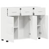 vidaXL Sideboard with Door FLORIN High Gloss White 88.5 x 30.5 x 73 cm