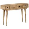 vidaXL Console Table 110x30x75 cm Solid Wood Mango