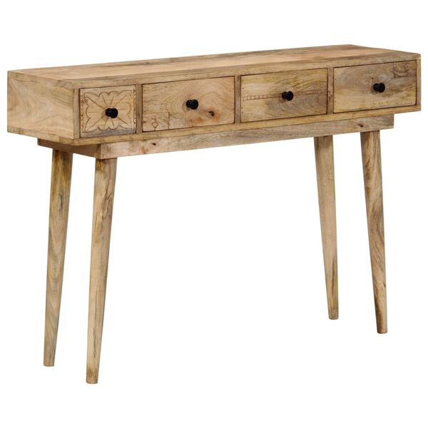 vidaXL Console Table 110x30x75 cm Solid Wood Mango