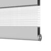 vidaXL Zebra Blind Light Grey 105x200 cm Fabric Width 100.9 cm Polyester
