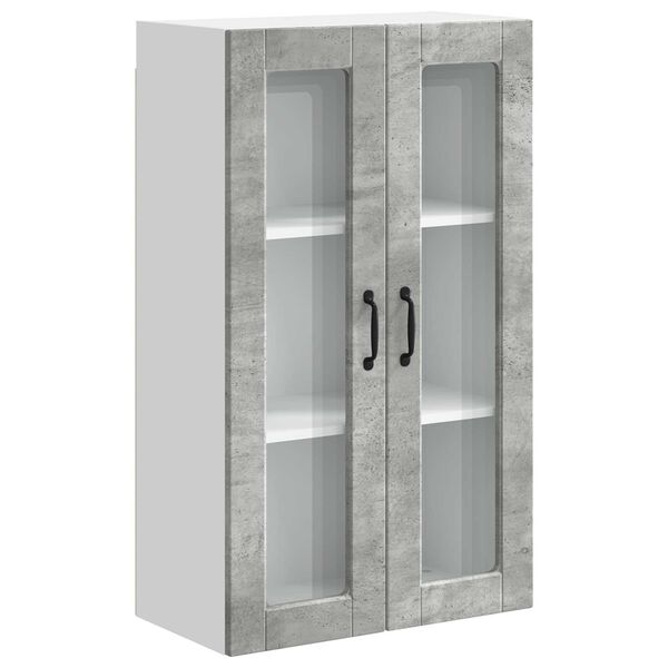 vidaXL Kitchen Cabinet Concrete Grey 60 x 31 x 100 cm Engineered Wood