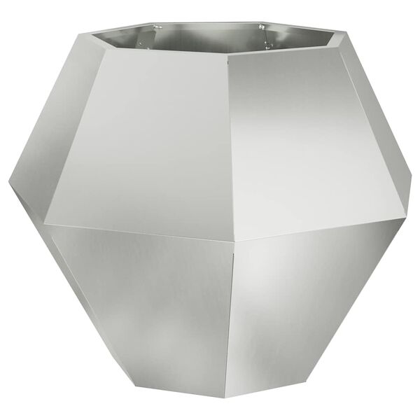 vidaXL Planter Silver 75 x 75 x 60 cm Galvanised Steel