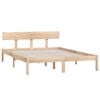 vidaXL Bed Frame without Mattress Solid Wood 140x200 cm