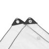 vidaXL Clear Tarpaulin with Eyelets 6x10 m Polyethylene