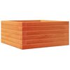 vidaXL Garden Planter Wax Brown 50x50x23 cm Solid Wood Pine