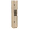 vidaXL Bathroom Cabinet with Open Shelf HOORN Sonoma Oak