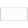 vidaXL Kitchen Backsplash Transparent 100 x 50 cm Tempered Glass