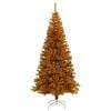 vidaXL Christmas Tree with 300 LEDs with Stand Gold 180 cm PET