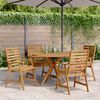 vidaXL 5 Piece Garden Dining Set Solid Wood Acacia